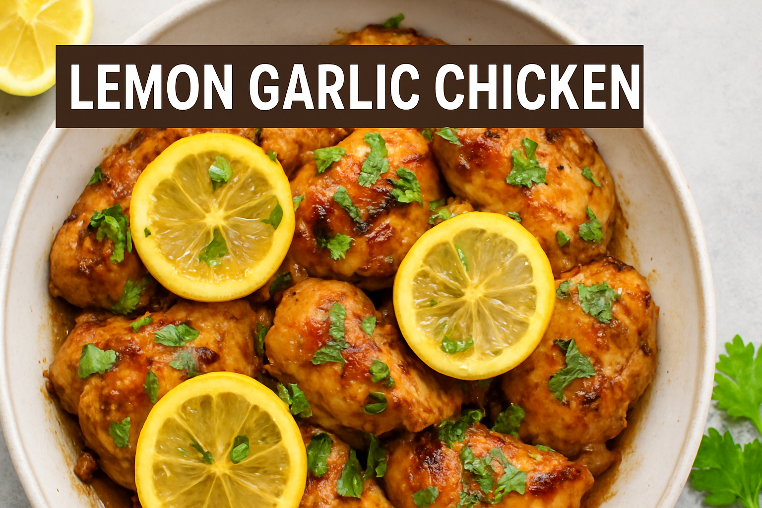 20-Min Lemon Garlic Chicken Recipe (Zero Point Approved) 2 20-Min Lemon Garlic Chicken Recipe (Zero Point Approved)